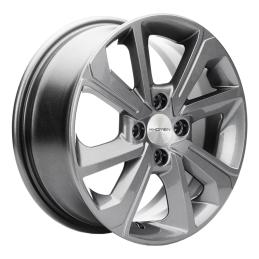 Khomen Wheels KHW1501 (Lada Granta) 6x15 PCD4x98 ET36 Dia58.6 Gray