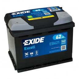 EXIDE  EXCELL  62Ah  540 En (пр)  EB621 242х175х190