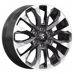 КиК КР007 (20_Land Cruiser 300) 8x20 PCD6x139.7 ET60 DIA 95.1  Diamond Black Gris